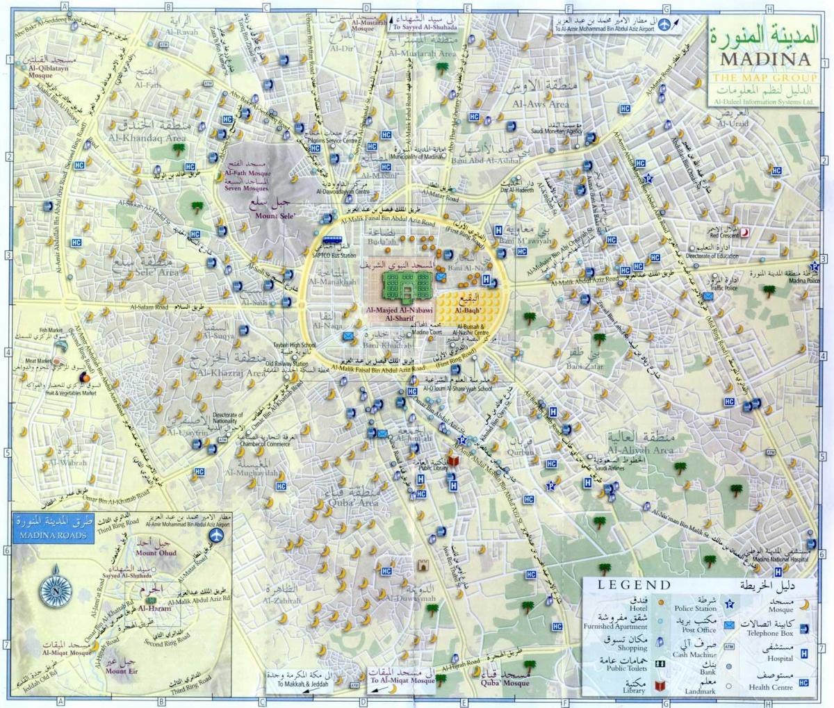 kart av madina munawara Saudi-Arabia