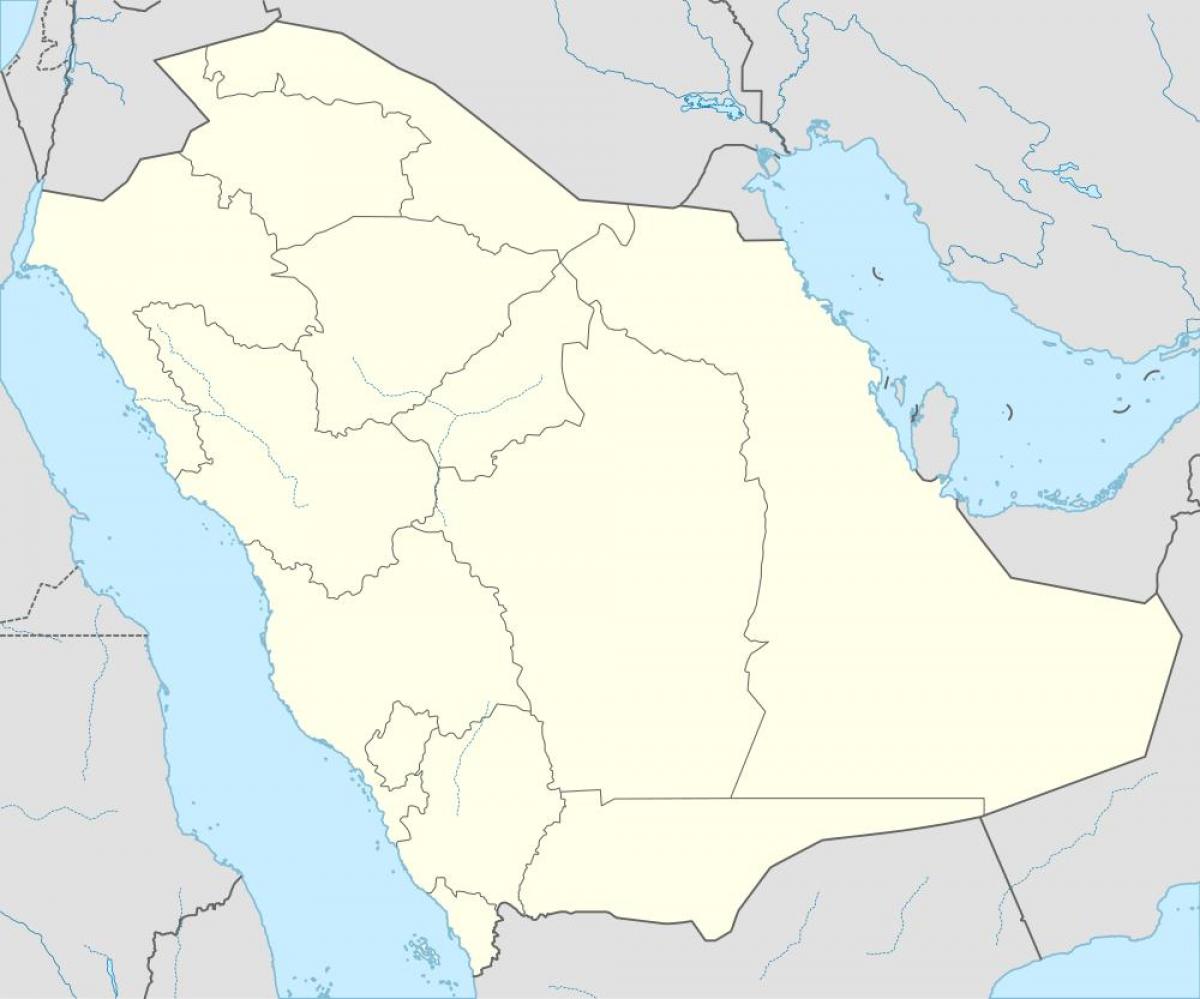 Kart over Saudi-Arabia i