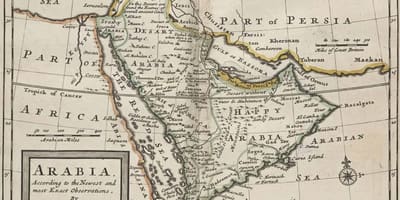 Kart over gamle Saudi-Arabia