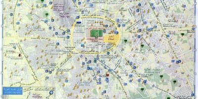 Kart av madina munawara Saudi-Arabia