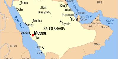 Kart i mekka i Saudi-Arabia