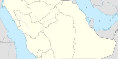 Kart over Saudi-Arabia i