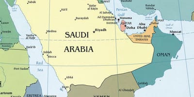 Kart av Saudi-Arabia beliggenhet