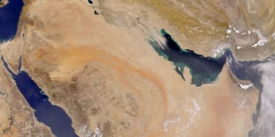 Kart av Saudi-Arabia satellitt